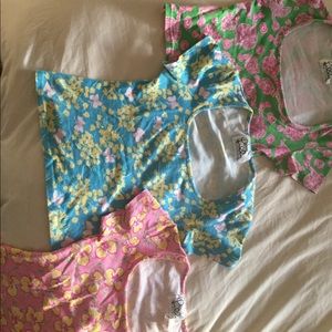 Three Lily Pulitzer t shirts, medium fits small.